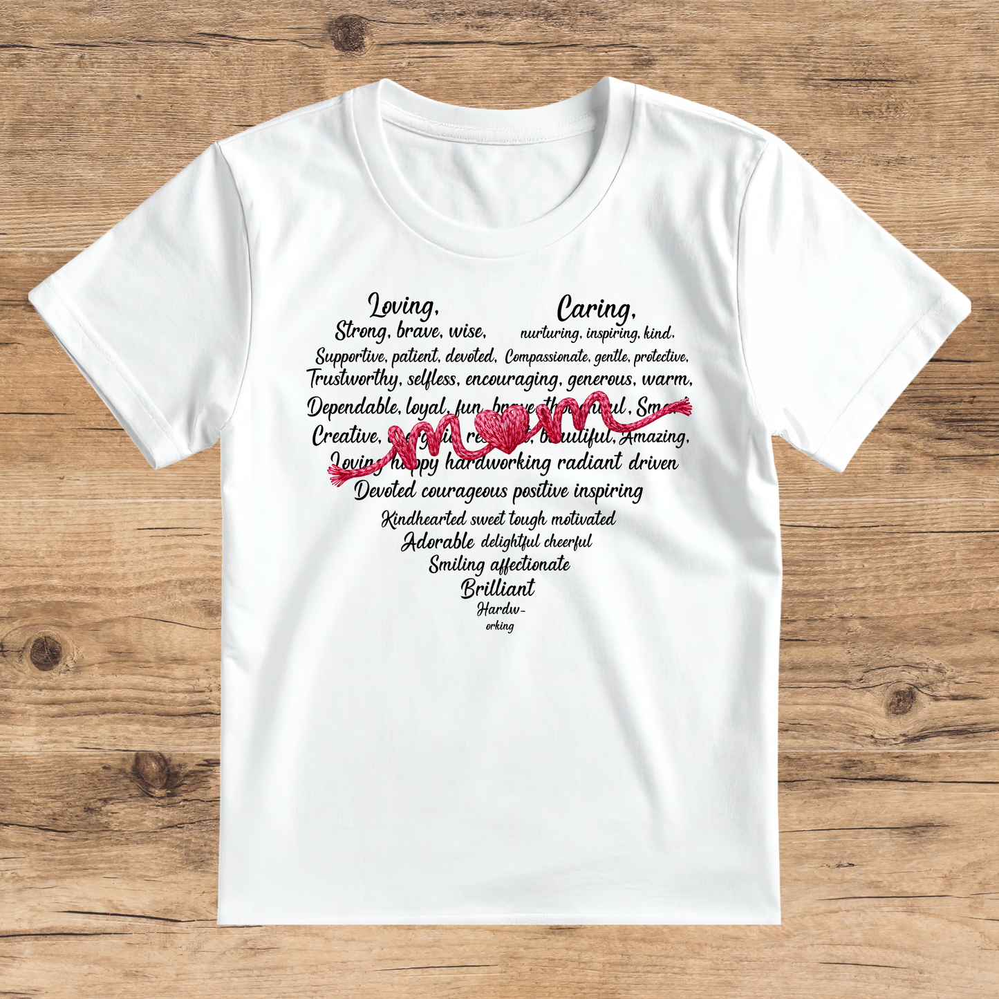 MOM Heart print T-shirt