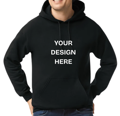 Custom Design Printed Hoodie (Design on front)