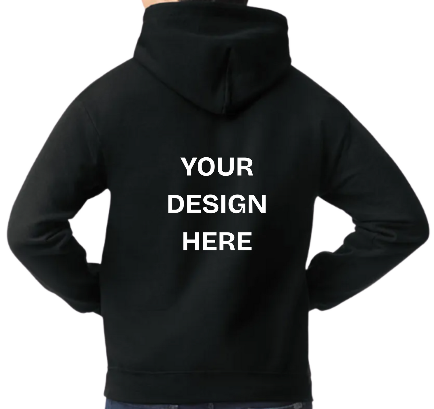 Custom Design Printed Hoodie (Design on back)