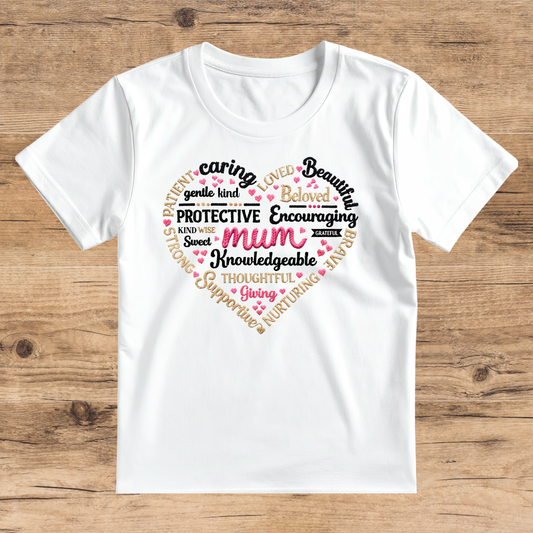 ALL ABOUT MUM Heart print T-shirt