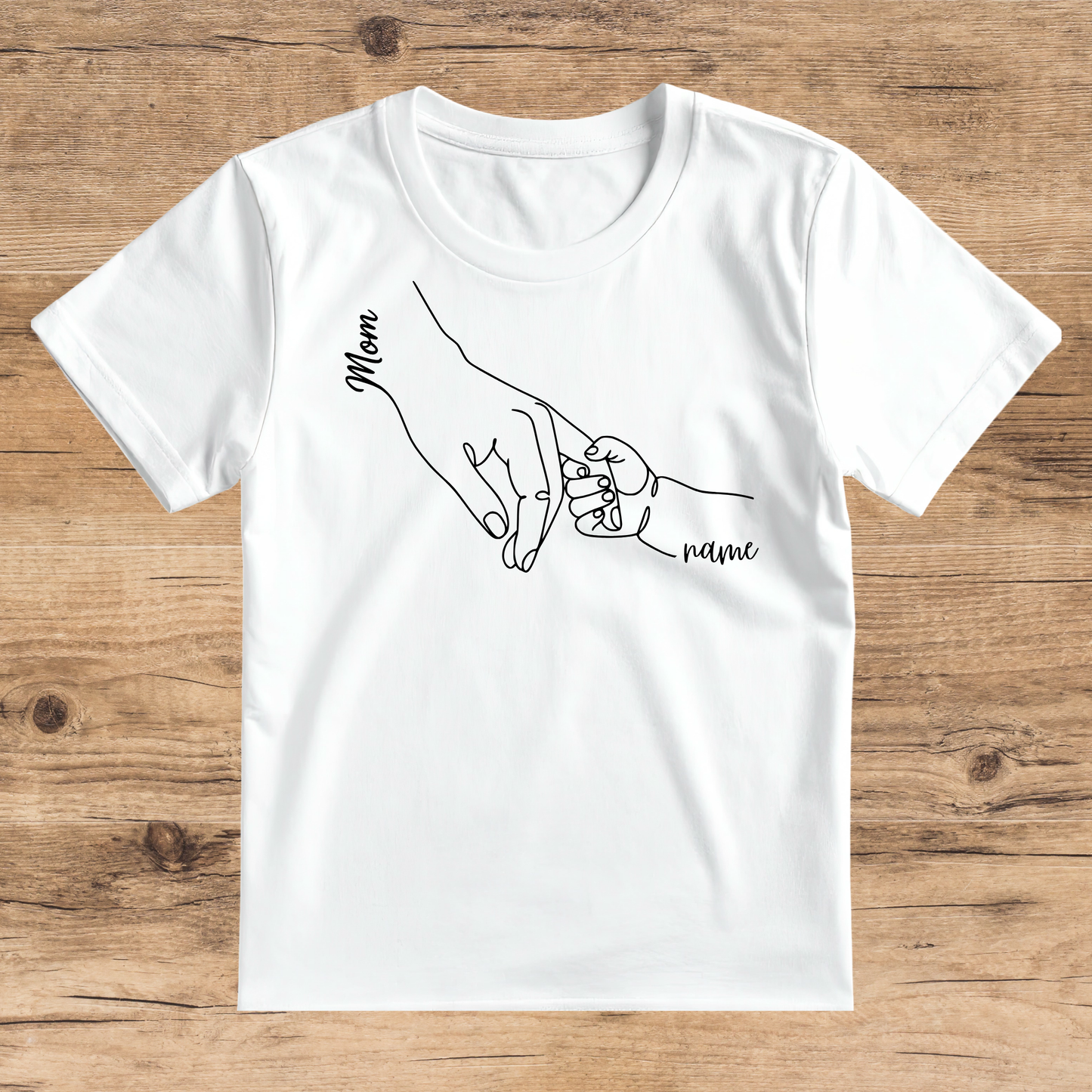 Custom-made Mama and baby hands T-Shirt