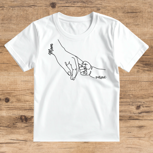 Custom-made Mama and baby hands T-Shirt