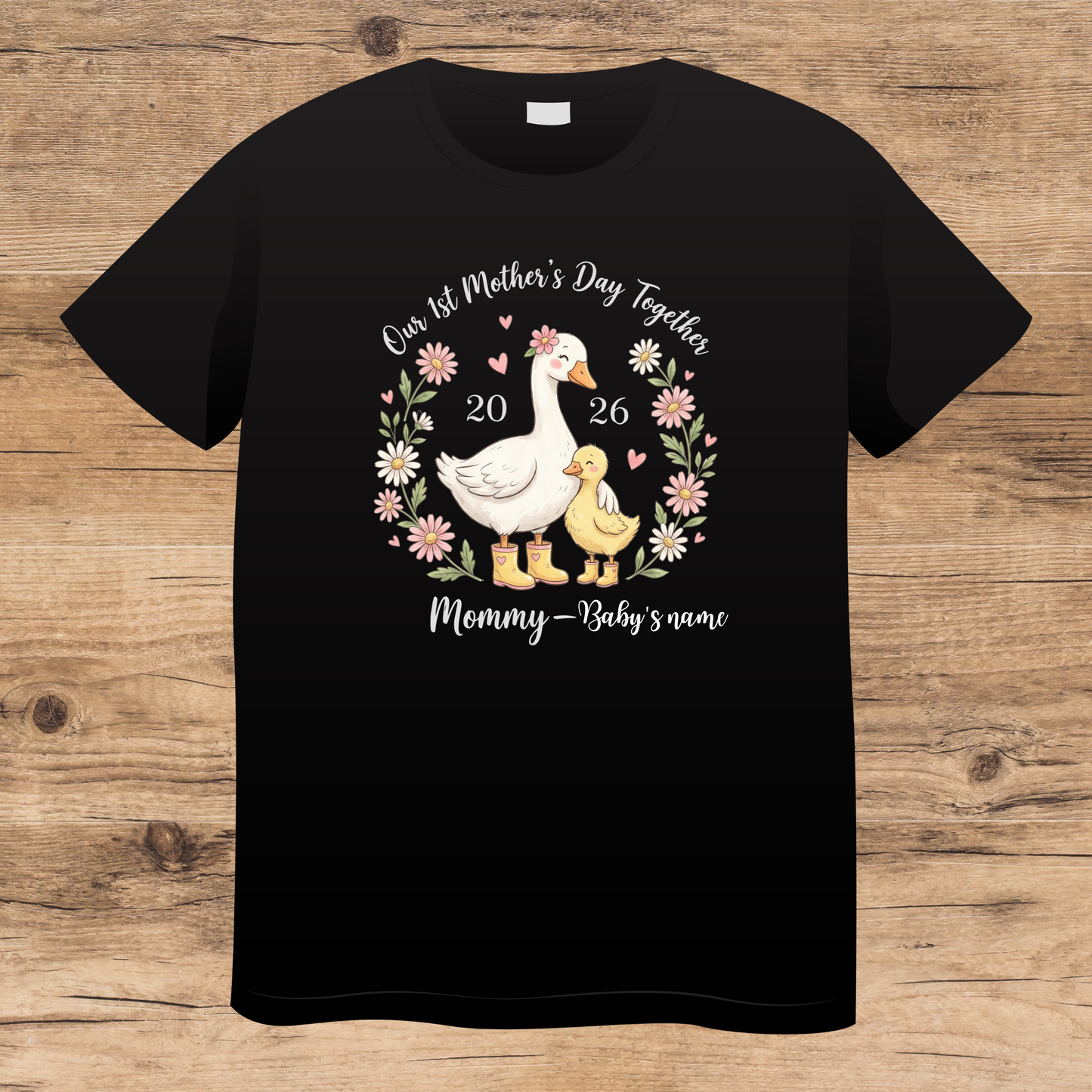 Custom-made Mama Goose First Mother's Day T-Shirt