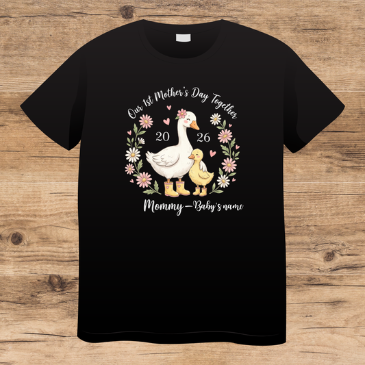Custom-made Mama Goose First Mother's Day T-Shirt