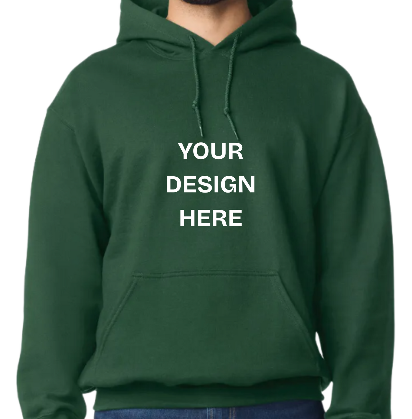 Custom Design Printed Hoodie (Design on front)
