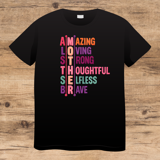 ALL ABOUT MOTHER Yarn print T-shirt