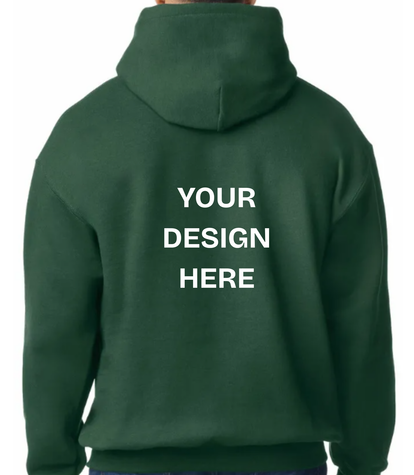 Custom Design Printed Hoodie (Design on back)