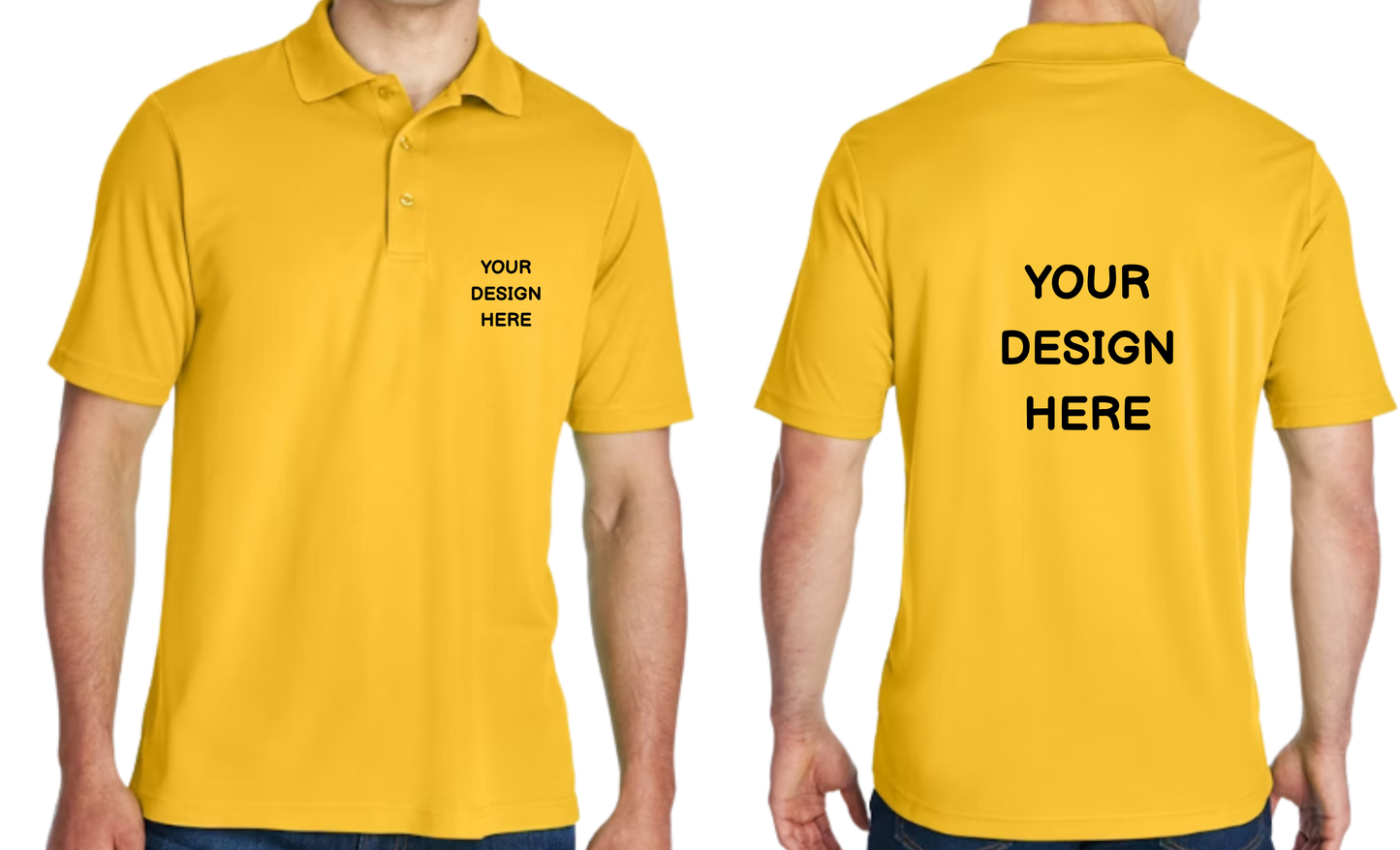 Custom design Dri fit Polo T-shirt (Print on front and Back)