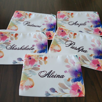 custom printed pencil/cosmetic bags
