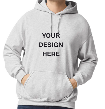 Custom Design Printed Hoodie (Design on front)