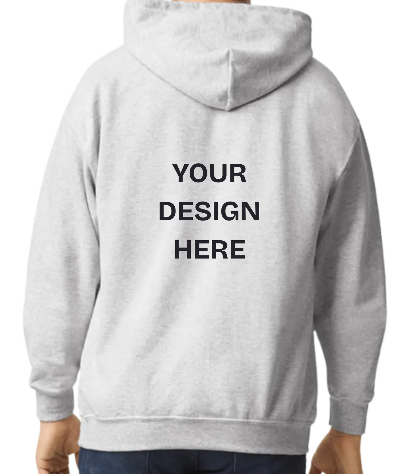 Custom Design Printed Hoodie (Design on back)
