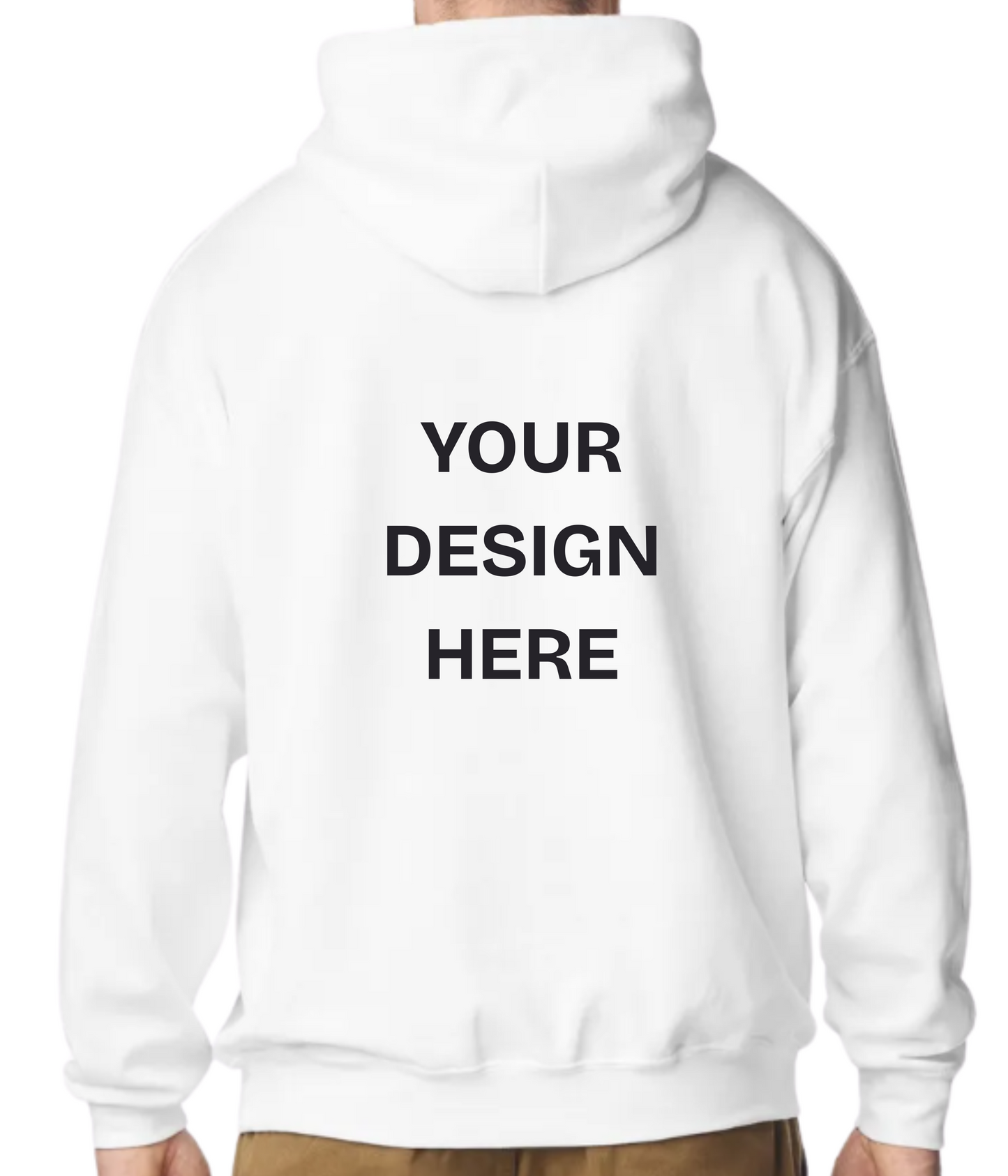 Custom Design Printed Hoodie (Design on back)