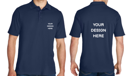 Custom design Dri fit Polo T-shirt (Print on front and Back)