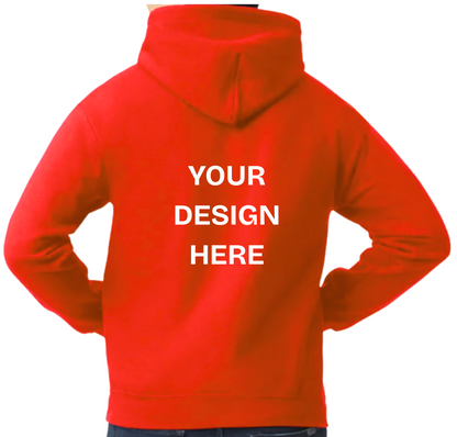 Custom Design Printed Hoodie (Design on back)