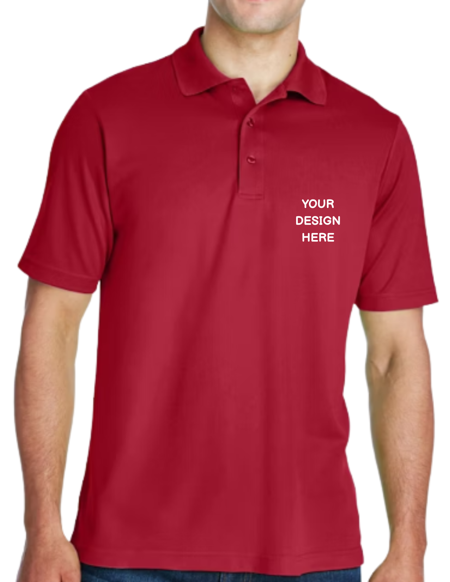 Custom design Dri fit Polo T-shirt (Print on front only)