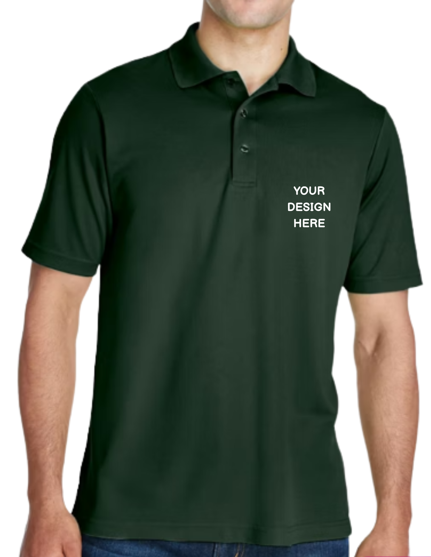 Custom design Dri fit Polo T-shirt (Print on front only)
