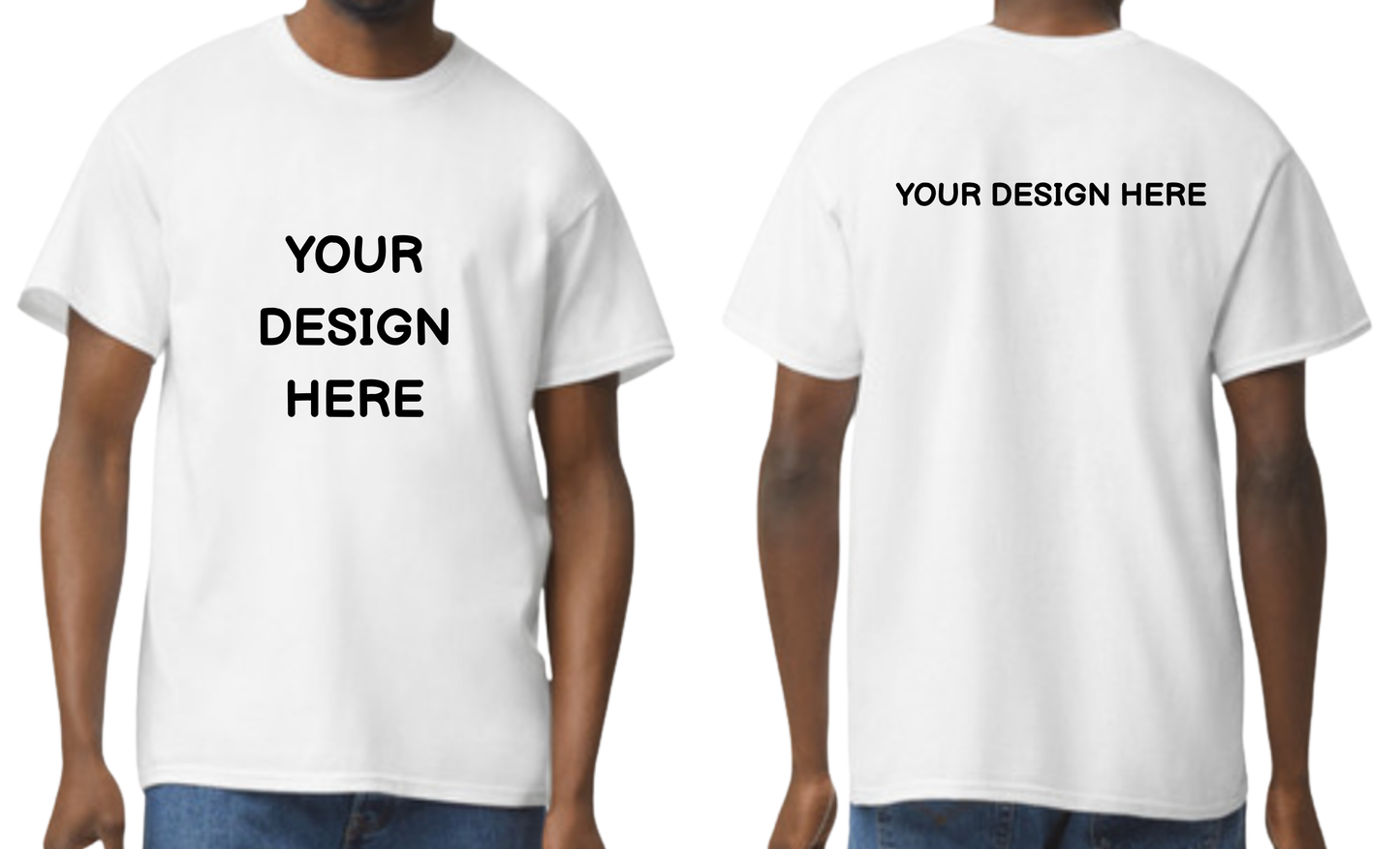 Custom design T-Shirt, Print on front and Back