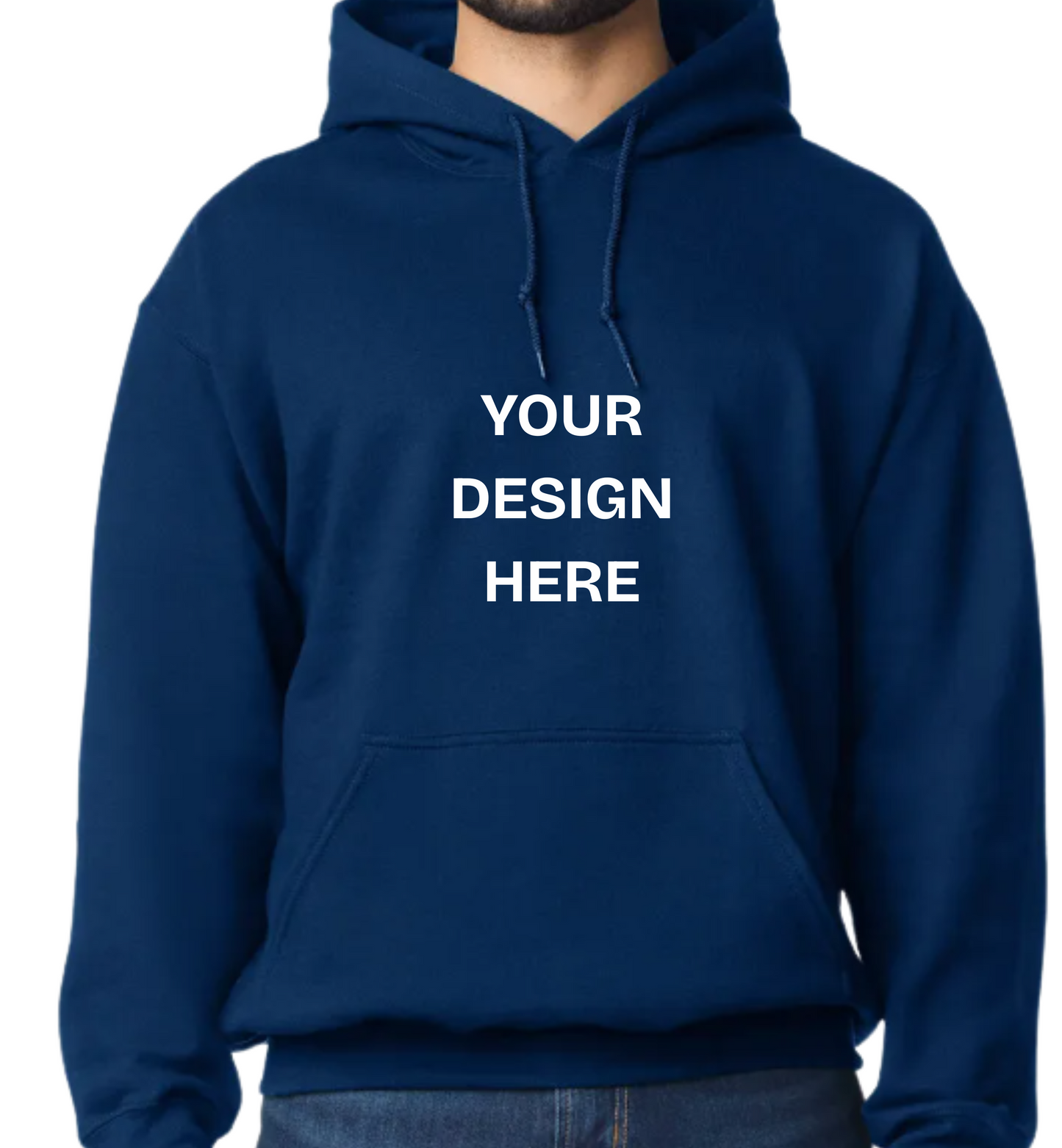 Custom Design Printed Hoodie (Design on front)