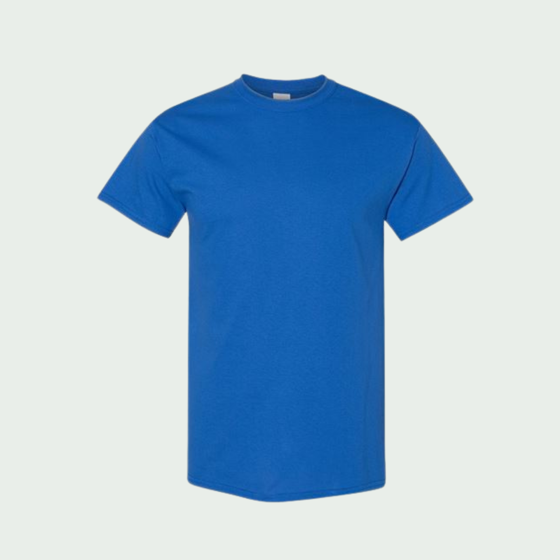 Royal Blue t-shirt on a light gray background