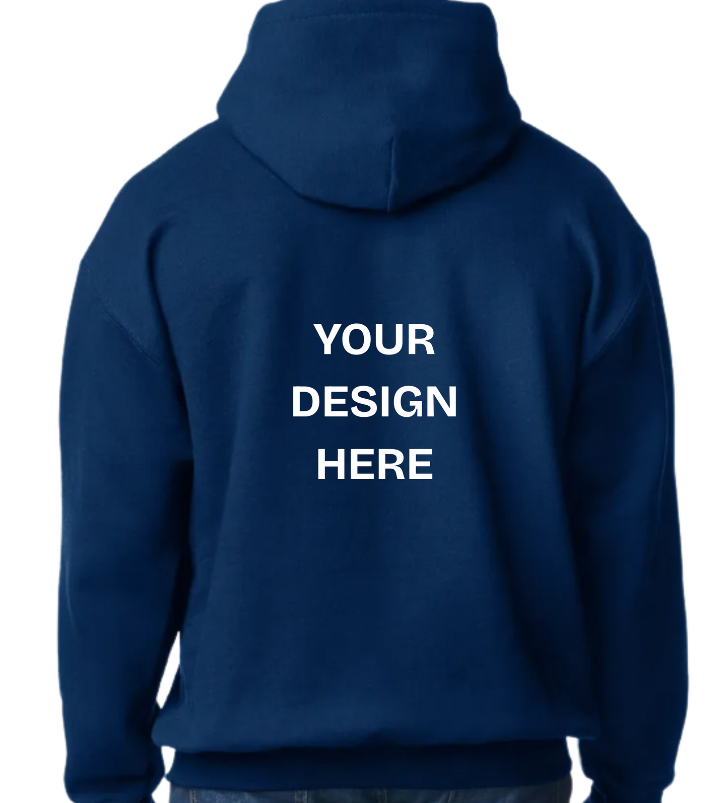 Custom Design Printed Hoodie (Design on back)