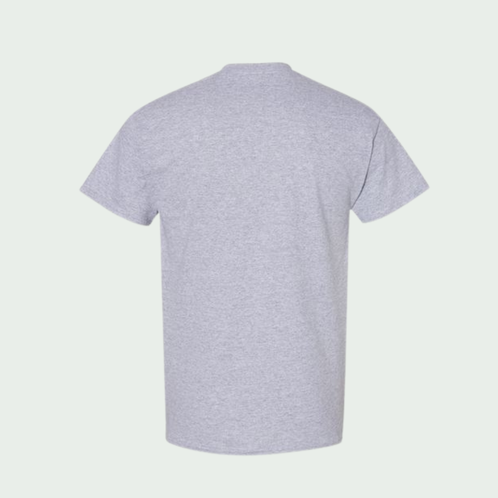 Plain light gray t-shirt on a white background