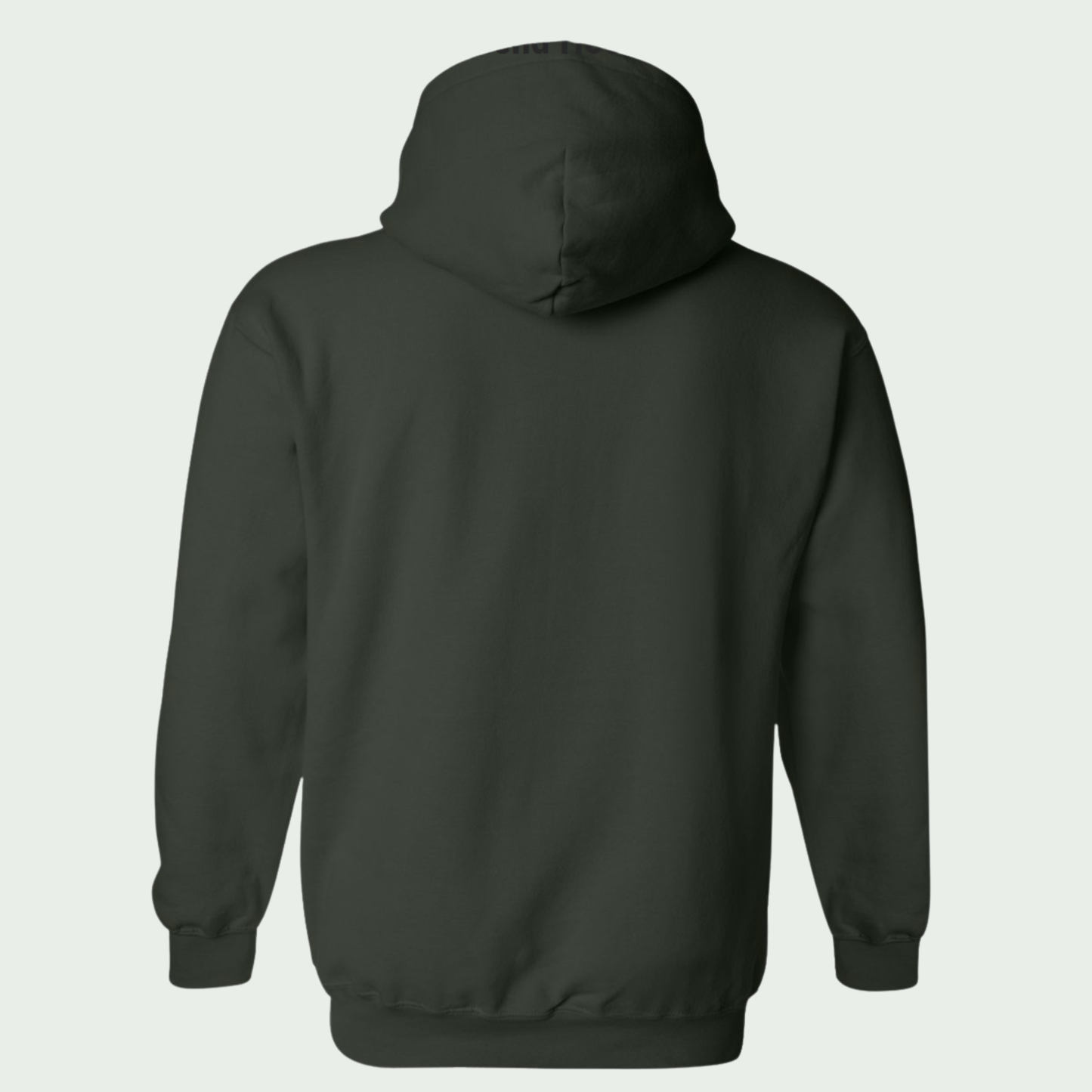 Forest Green hoodie on a light gray background