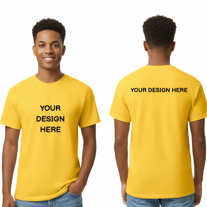 Custom design T-Shirt, Print on front and Back