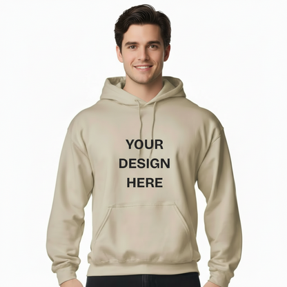 Custom Design Printed Hoodie (Design on front)